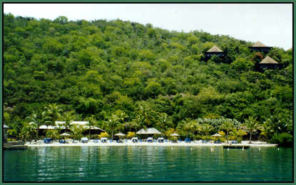 Beach near the freshwater pool and suites.