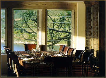 dining room and view
