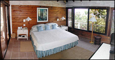 North Beach Cottage bedroom with ocean views