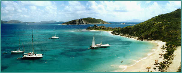 Drakes Channel seen from Peter Island