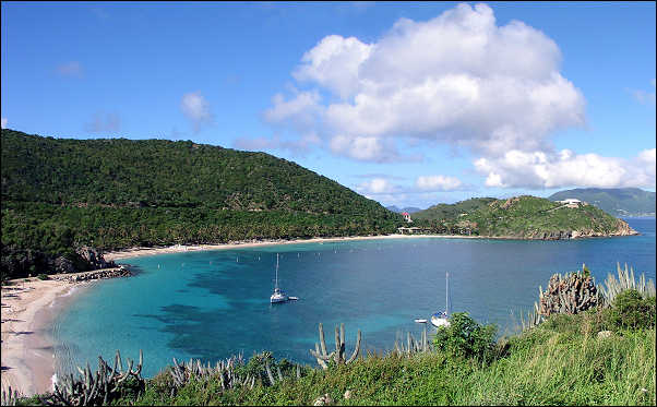 Overview of Peter Island Deadman's Bay