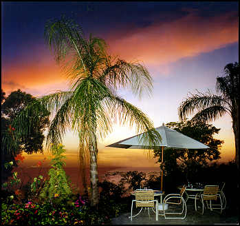 Sunset on Guana Island