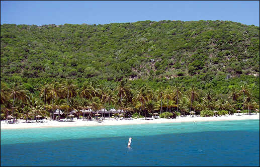 Peter Island beach, bar, and grill