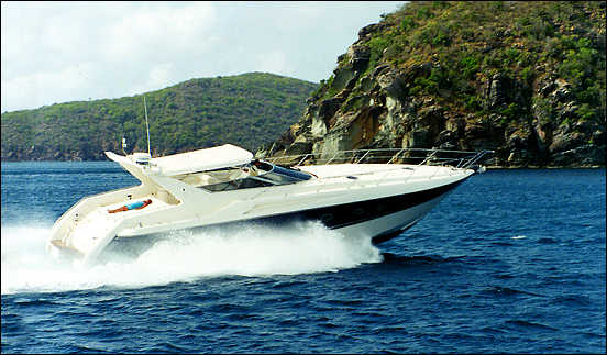 The motor yacht Sovereign
