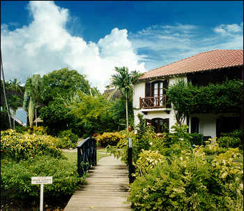 Sandpiper garden and foot bridge