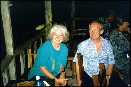 Lynn (ScubaMom) and Rus Filman at Fernando's Hideaway