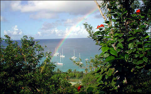 Early morning rainbow