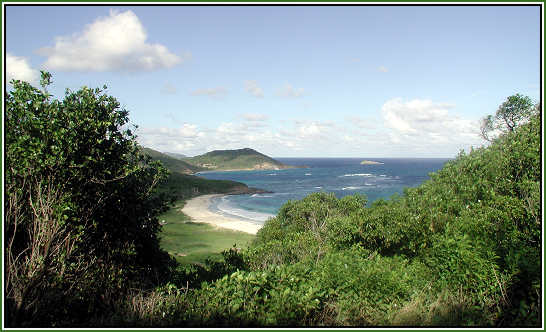 View of the Atlantic from east side of Mustique