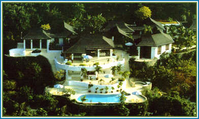 One of the many villas on Mustique