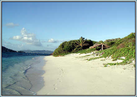 Small beach near cottages 16 through 19