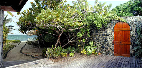 one of the beach cottage patios