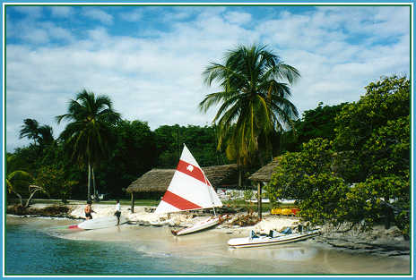 watersports equipment area