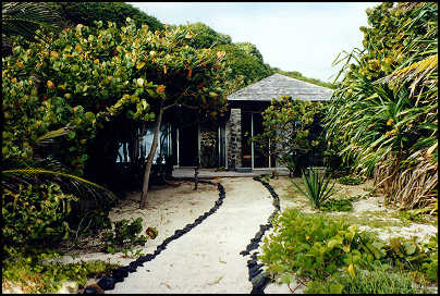 beach cottage path
