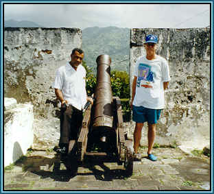 Historic cannon at the Fort