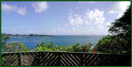 View from Luxury HIllside Cottage