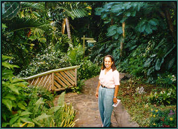 Bianca Williams on a tropical pathway