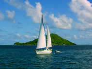 Sailboat in the Grenadines
