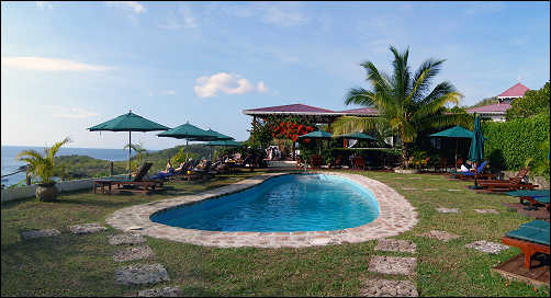 Pool and dining room