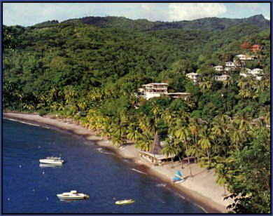 Overview of Anse Chastanet Resort