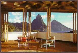 View of Pitons