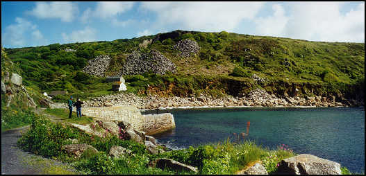 small fishing village along the West Country coastline