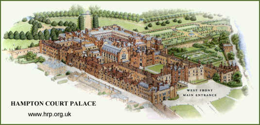 Hampton Court Palace on the Thames