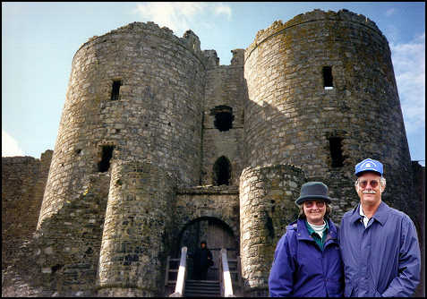 Lynn and Kenny at Harlech Castle