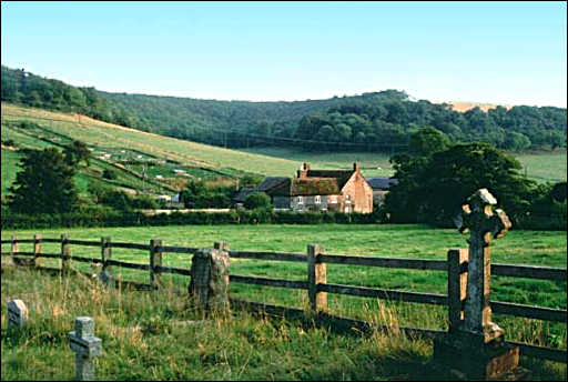 The Courtyard farm where the reception was held, picture taken from Church