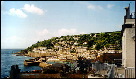 View from upper room at Old Coastguards Inn