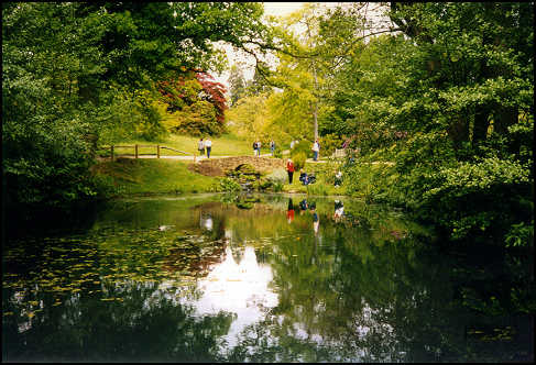 pondside walk at Wakehurst Place, Kew's country sister