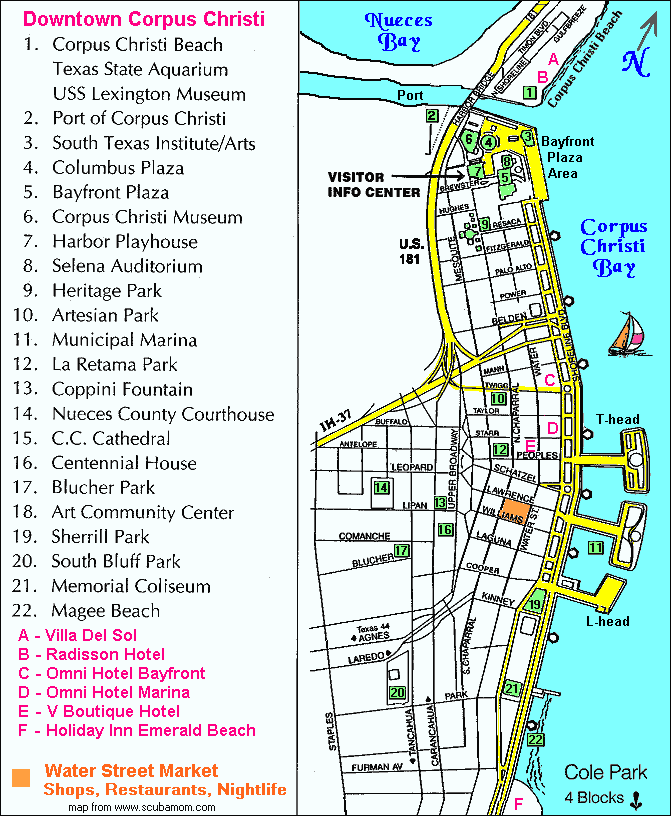 Corpus christi map pictures