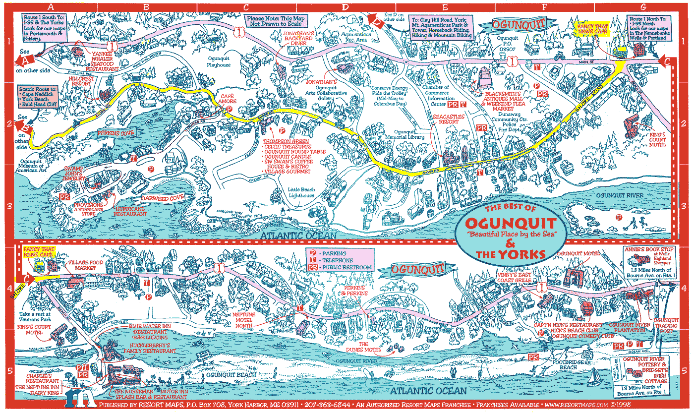 Ogunquit Maine area map