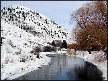 small creek next to Inn on the Creek