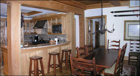 Crystal Springs dining room and kitchen