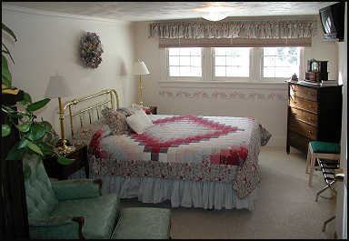One of the upstairs bedrooms