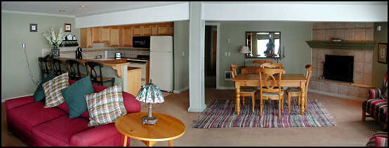 dining room and kitchen