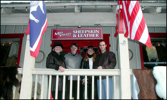 Mill Valley Sheepskin and Leather with Lynn, Kevin, C.J., and NIck