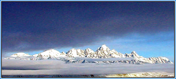 Teton Mountains at sunrise