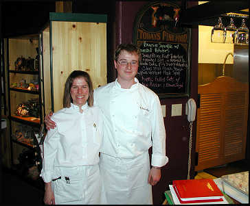 Waitress Kim and Chef Jason Sharp