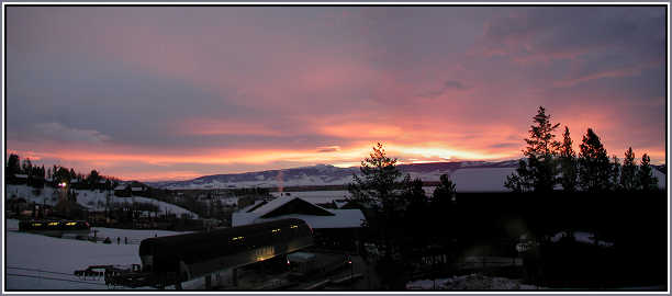 Sunrise over Jackson Hole