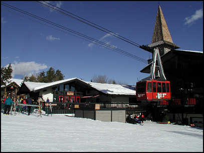 Jackson's Tram next to Nick Wilson's Cowboy Cafe