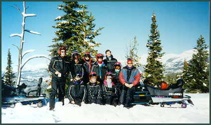 Our ten snowmobilers!