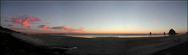 Sunset on the coast