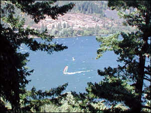 Windsurfers on the Columbia River