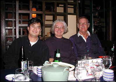 Max, Lynn, and Kenny at Sushi Village